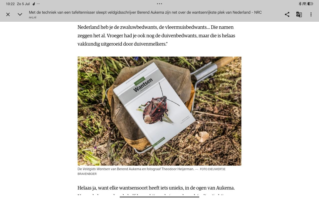 boek over wantsen met honderden soorten