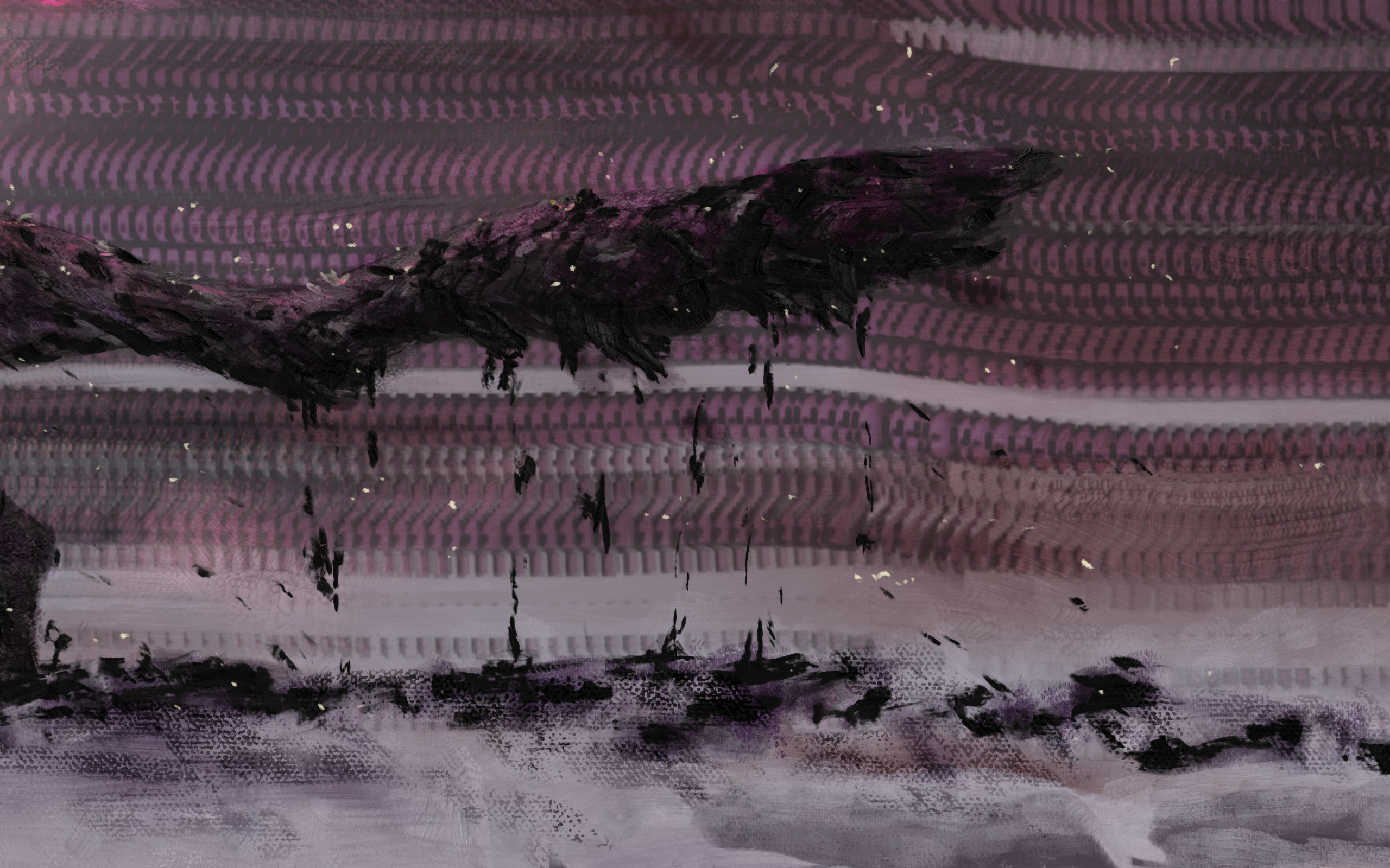 a close-up of the tail as an example of rendered feathers