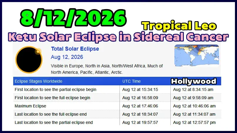 🚨 Solar Eclipse Incoming! Watch the Cosmic Show LIVE Right Here! 🌑☀️

https://www.timeanddate.com/live/eclipse-solar-2026-august-12

#astrology #vedicastrology #solareclipse #eclipse