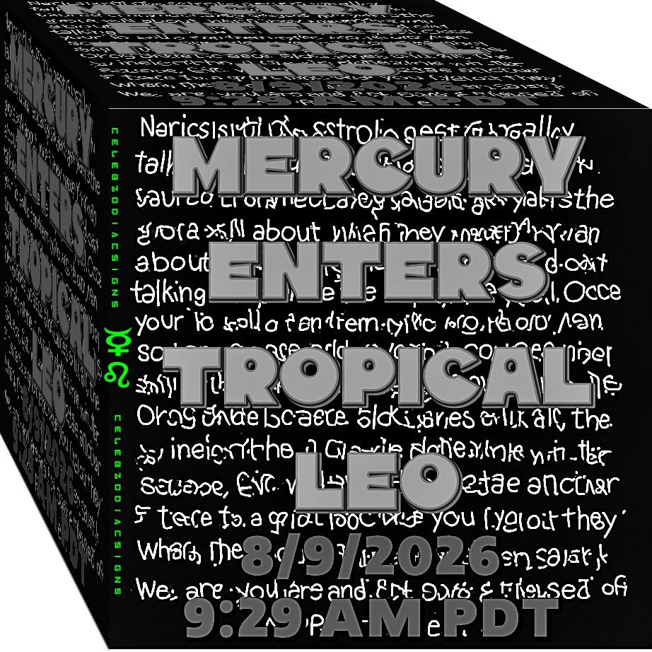 🚨🦁 Mercury Enters Tropical Leo Tomorrow — And Everyone’s Got Something to Say! 👀🍿 8/9 at 9:29 AM PDT. The planet of communication enters Leo — expect louder opinions, bigger personalities & plenty of people wanting to be heard. 🗣️🔥

#astrology